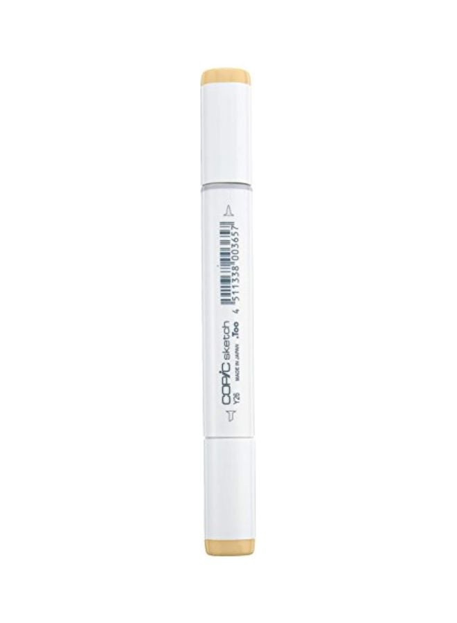 Copic Marker Permanent Sketch Marker White/Mustard - Image 1
