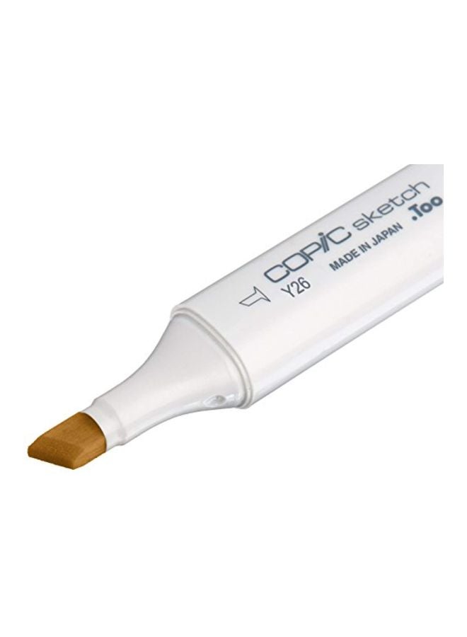Copic Marker Permanent Sketch Marker White/Mustard - Image 2