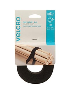VELCRO Brand One-Wrap Roll Hook And Roll Tape Black  - Image 1