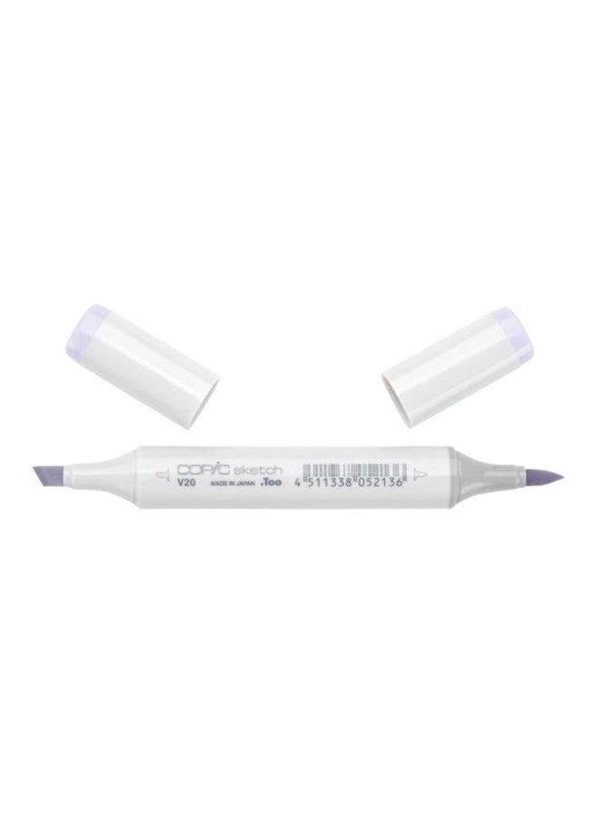 Permanent Sketch Marker Wisteria/White/Black