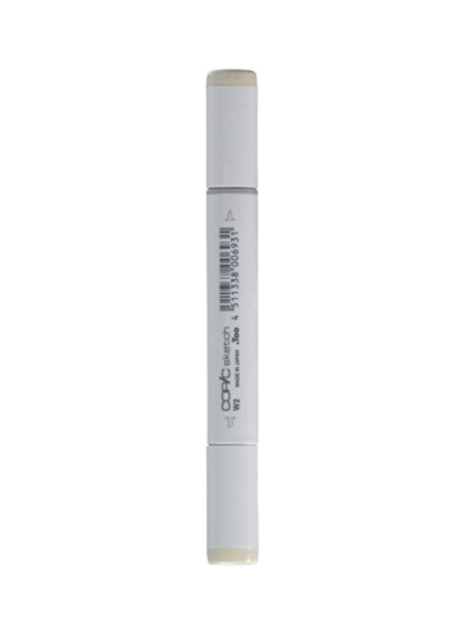 Permanent Sketch Marker White/Warm Gray