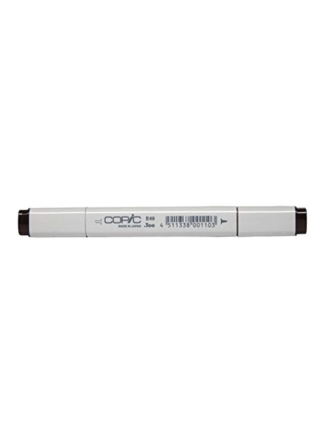 E49 Replaceable Nib Permanent Marker Dark Bark