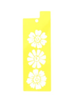 Flower Trio Mania Stencils Yellow