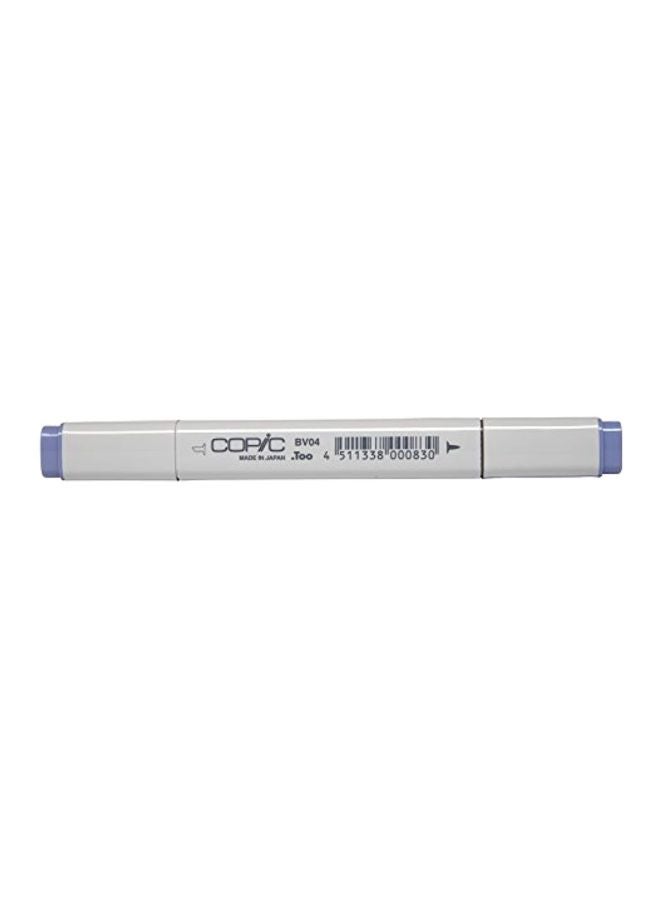 Copic Marker Refillable Permanent Marker White/Blue Berry  - Image 1