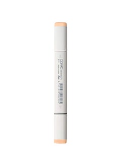 Refillable Permanent Marker White/Barely Beige