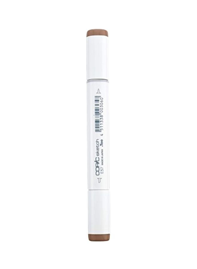 Copic Marker E57-Sketch Permanent Marker White/Light Walnut - Image 1