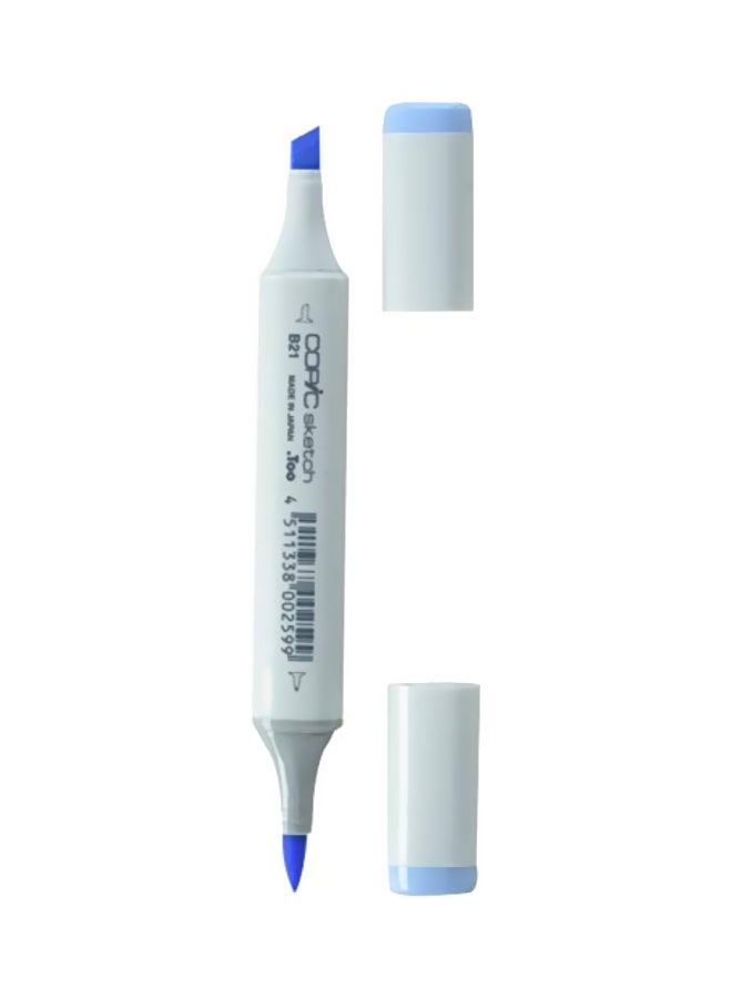 Copic Marker Double Nib Permanent Sketch Marker White/Baby Blue  - Image 1