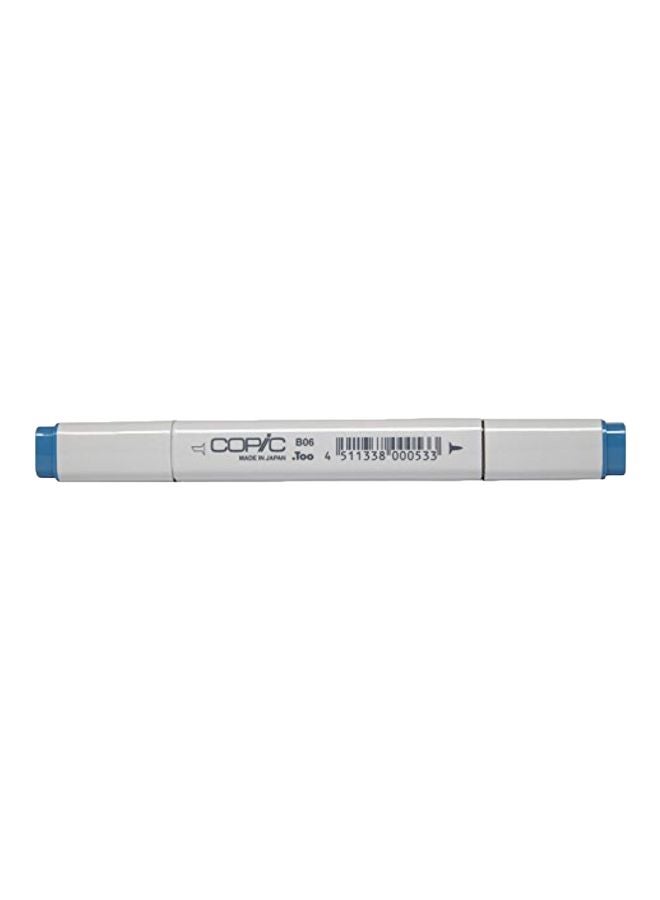Copic Marker B06-Permanent Marker With Replaceable Nib Peacook Blue 