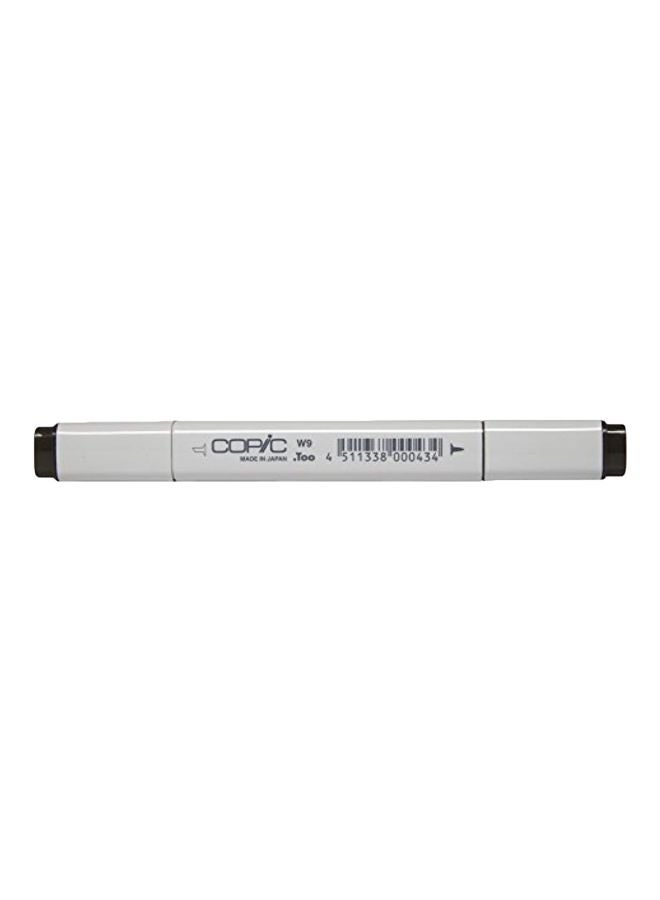 Refillable Permanent Marker White/Warm Grey