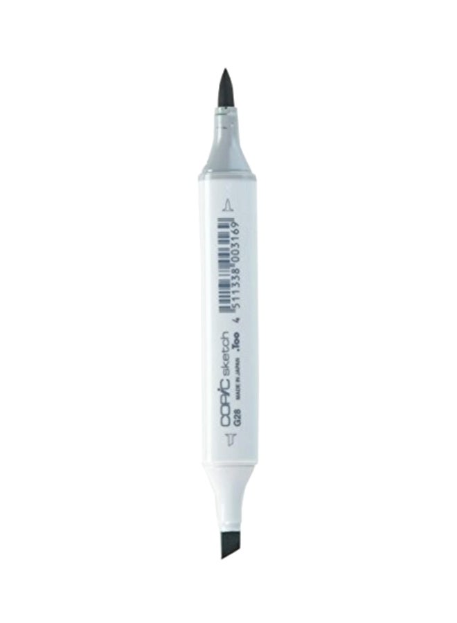Copic Marker Permanent Sketch Marker White/Ocena Green - Image 2