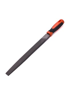 Flat Second Cut File With Soft Handle Black/Orange 6inch