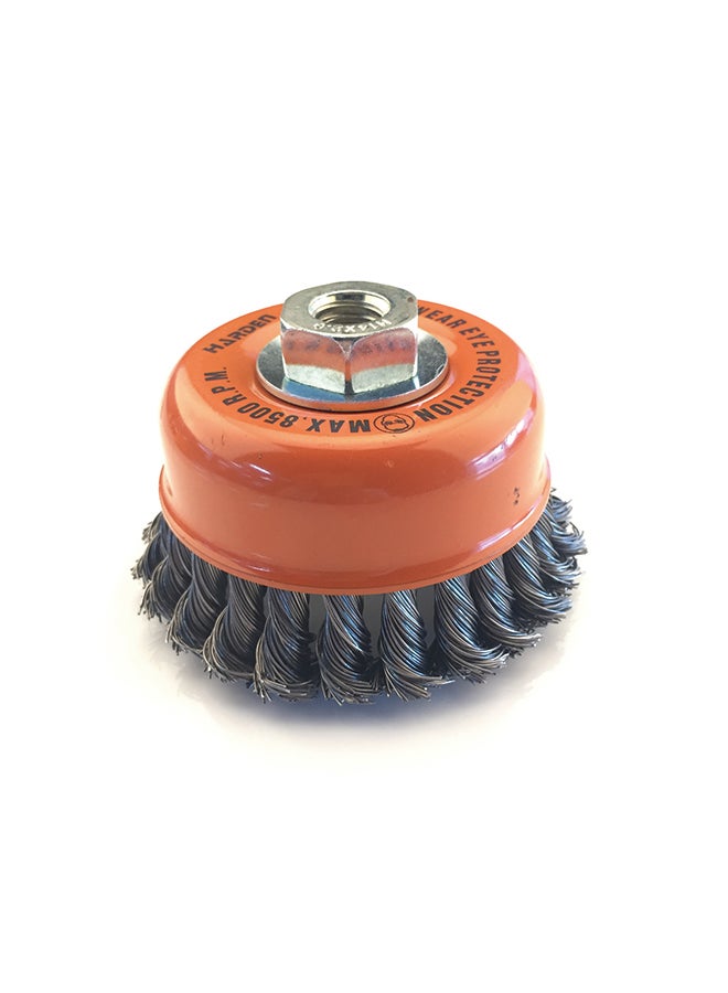 Harden Cup Twist Wire Brush With Nut Multicolour - Image 1