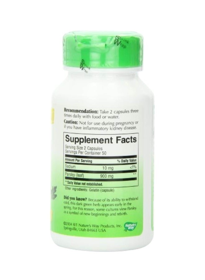Nature's Way Parsley Leaf Capsules 900mg - Image 3