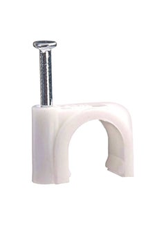 Monoprice 100-Piece Cable Clip Set White/Silver 