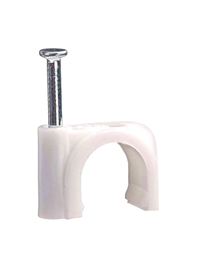Monoprice 100-Piece Cable Clip Set White/Silver 