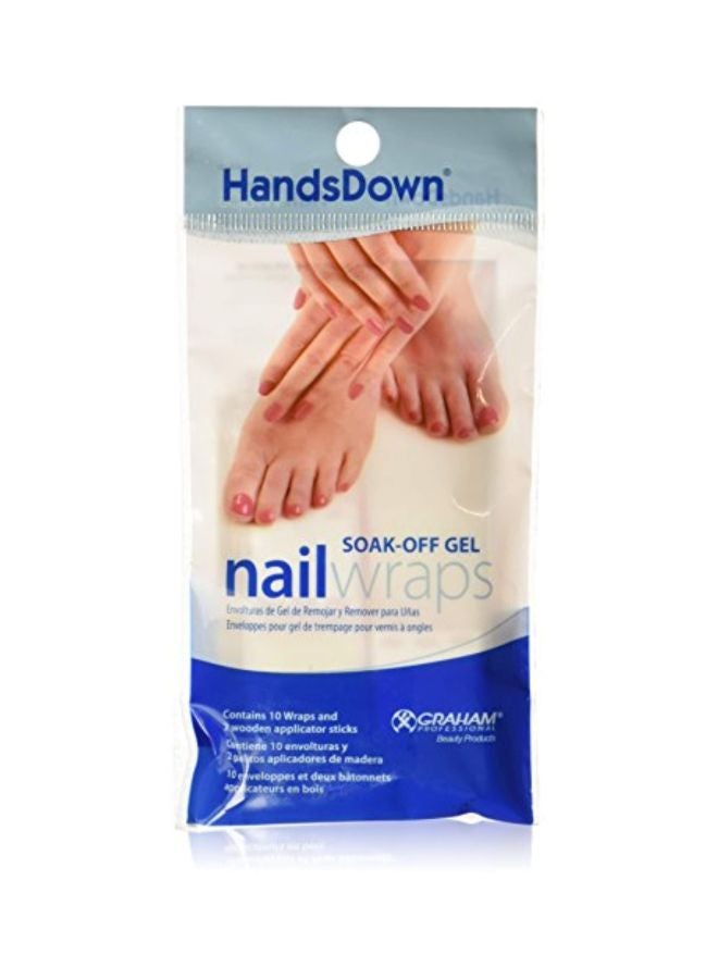 Graham Hands Down Nail Soak Off Gel Wraps Clear - Image 1