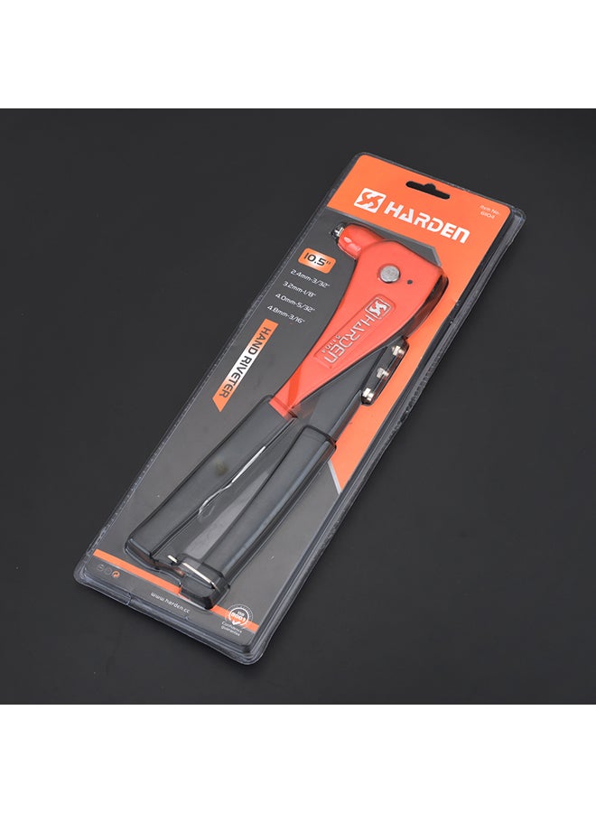 Harden Heavy Duty Hand Riveter Black/Orange 10.5inch - Image 3