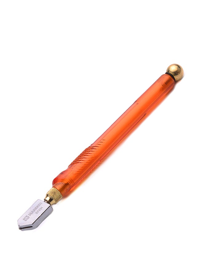 Harden Professional Auto-Oil Glass Cutter With Plastic Handle Orange/Silver - Image 1