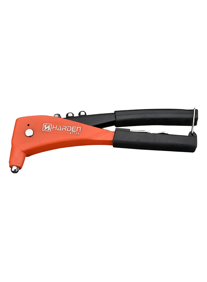 Harden Heavy Duty Hand Riveter Black/Orange 10.5inch - Image 1