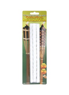 3-Piece Torch Replacement Wick Set White 8.25inch