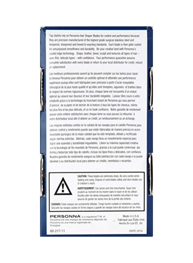 برسونا شفرة أداة تشكيل الشعر من 60 قطعة فضي - Image 2