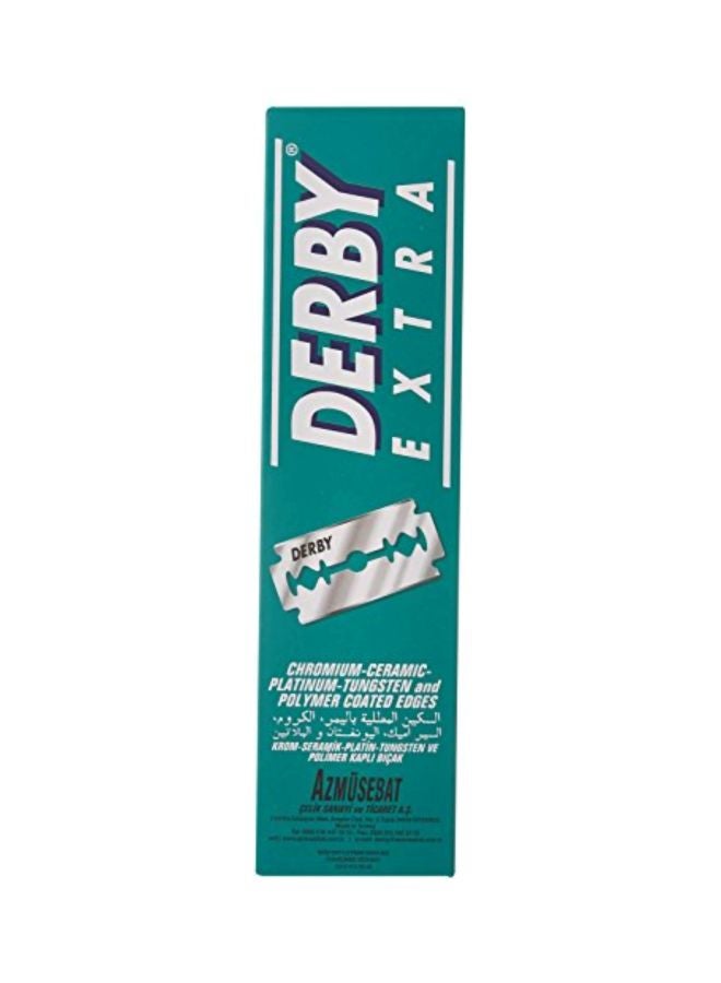 Derby 100-Piece Double Edge Razor Blade Silver 8x1x1inch - Image 2