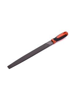Flat Bastard Mill File With Soft Handle Black/Orange 6inch