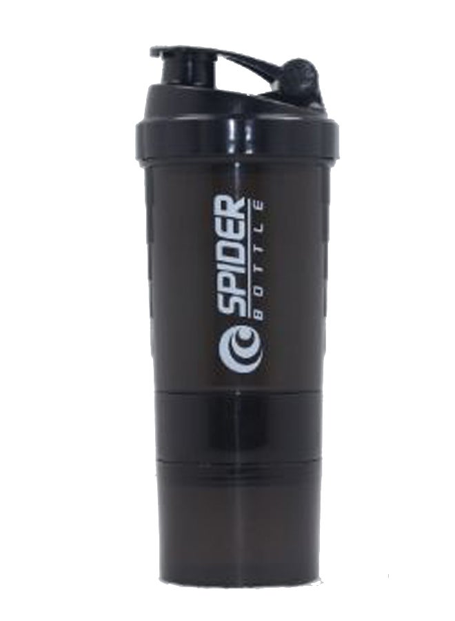 Angel city - Custom Fitness Protein Shaker Spider Bottle Black - Image 1