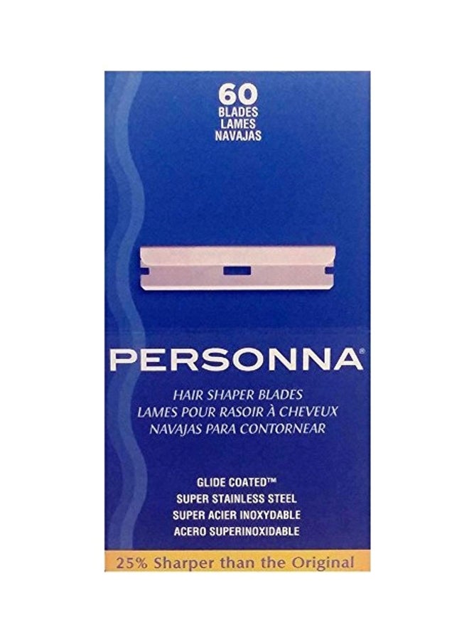 برسونا شفرة أداة تشكيل الشعر من 60 قطعة فضي - Image 1