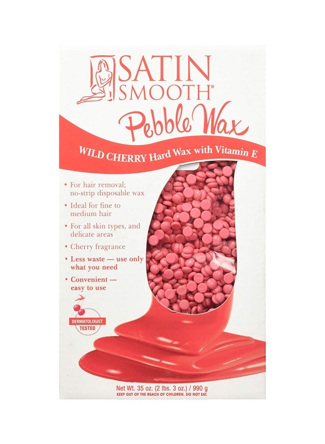Satin Smooth Wild Cherry Pebble Wax Pink  - Image 1