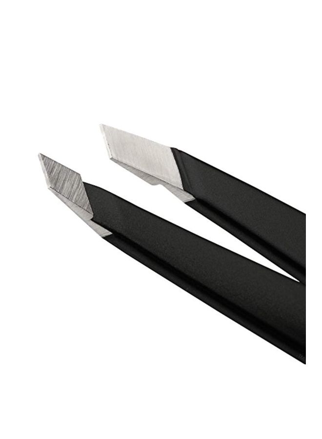 Tweezerman Slant Tweezer Black/White/Silver  - Image 2