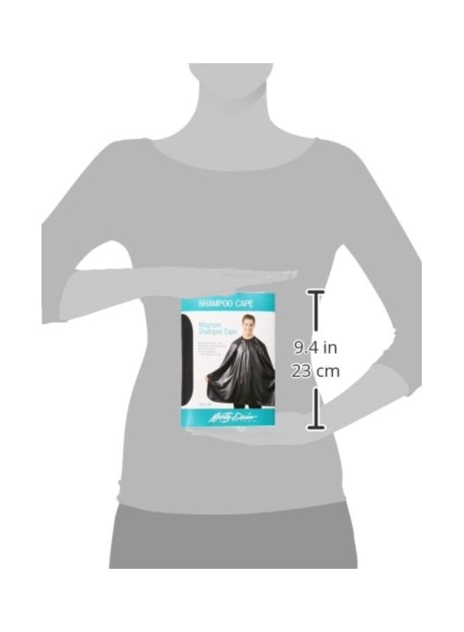 Betty Dain Magnum Shampoo Cape With Velcro Closure Black  - Image 3