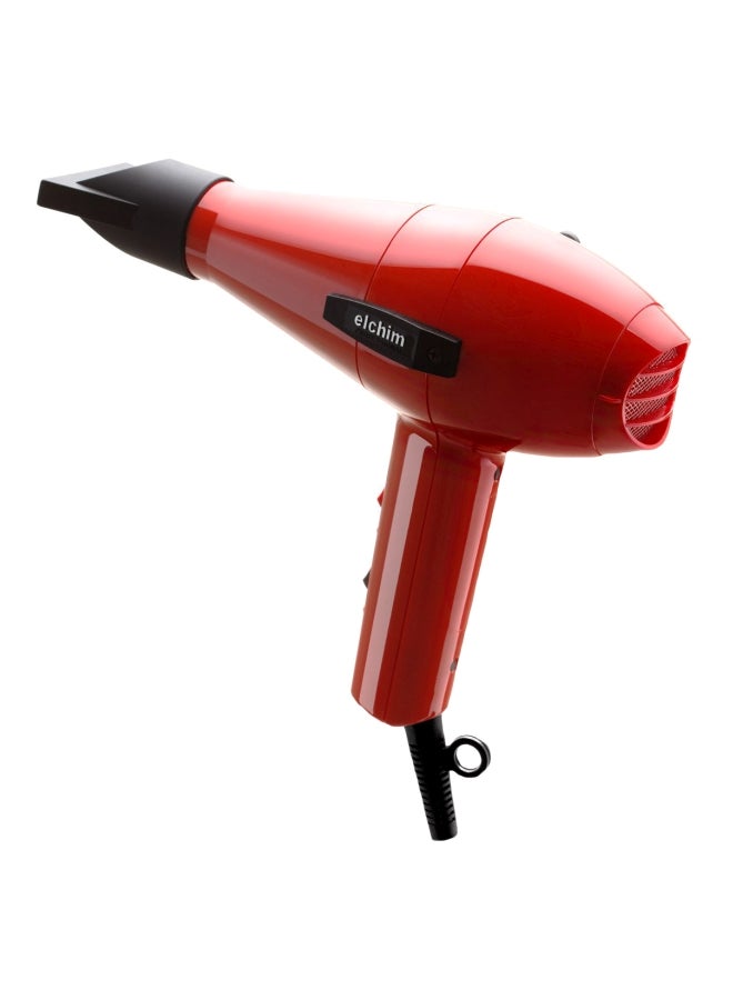 ELCHIM Professional Hair Dryer Red/Black - Image 1