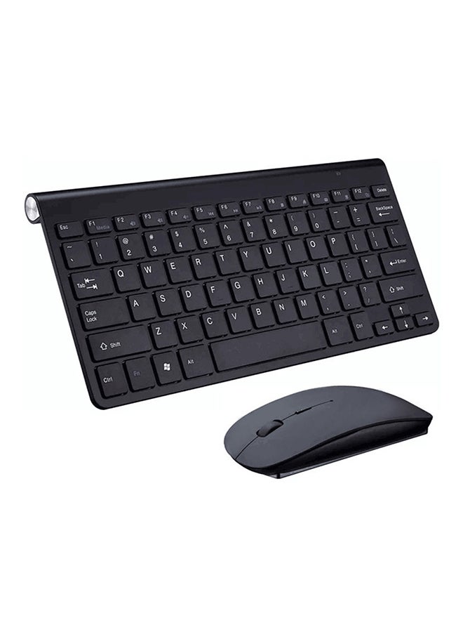 2.4G Textured Ultra Thin Wireless Keyboard Mouse Combo For Apple Mac Black