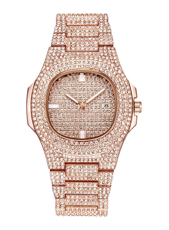 ساعة يد بعقارب مرصعة بفصوص طراز J76Rg unisex - Image 1