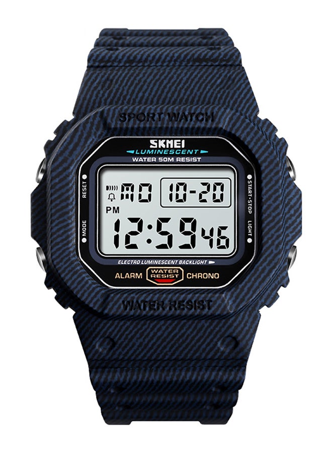 SKMEI Men's Water Resistant Digital Watch 1471 - 50 mm - Blue  - Image 1