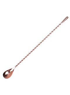 BarPros Tear Drop Spoon Stainless Steel Stirrer Copper 30centimeter 