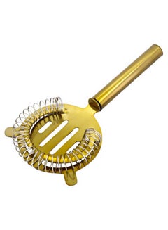 Pipe Handle Hawthorne Colander And Strainer Gold 20.3 x 9.7cm