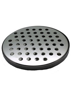 BarPros Stainless Steel Round Drip Tray Silver/Black 