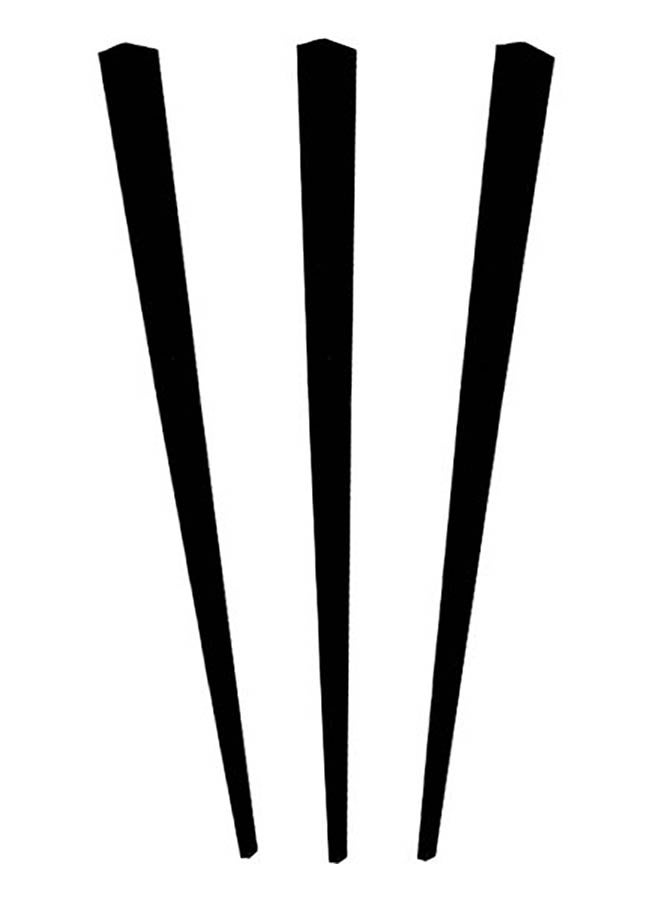 بار بروس طقم أعواد بتصميم منشور ومكون من 1000 قطعة أسود 3.5بوصة