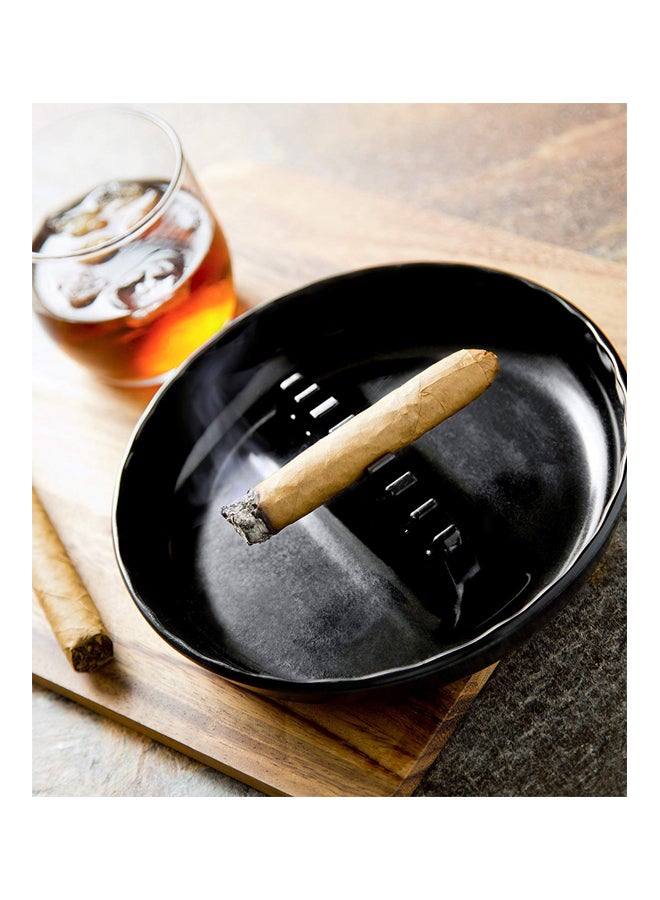 Fox Run - Melamine Ashtray Black 1.3x7x7inch - Image 1