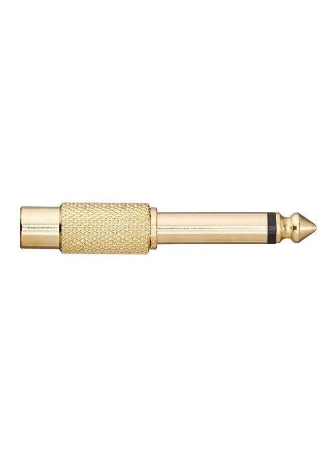 Monoprice RCA Gold Plated Audio Jack Adaptor Gold