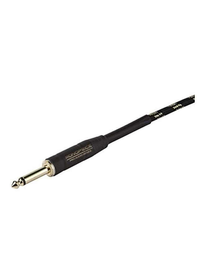 Monoprice Braided Instrument Cable Black