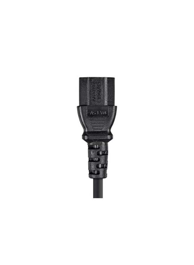 Monoprice 14AWG Power Extension Cord Cable With 3-Pin Conductor Black 