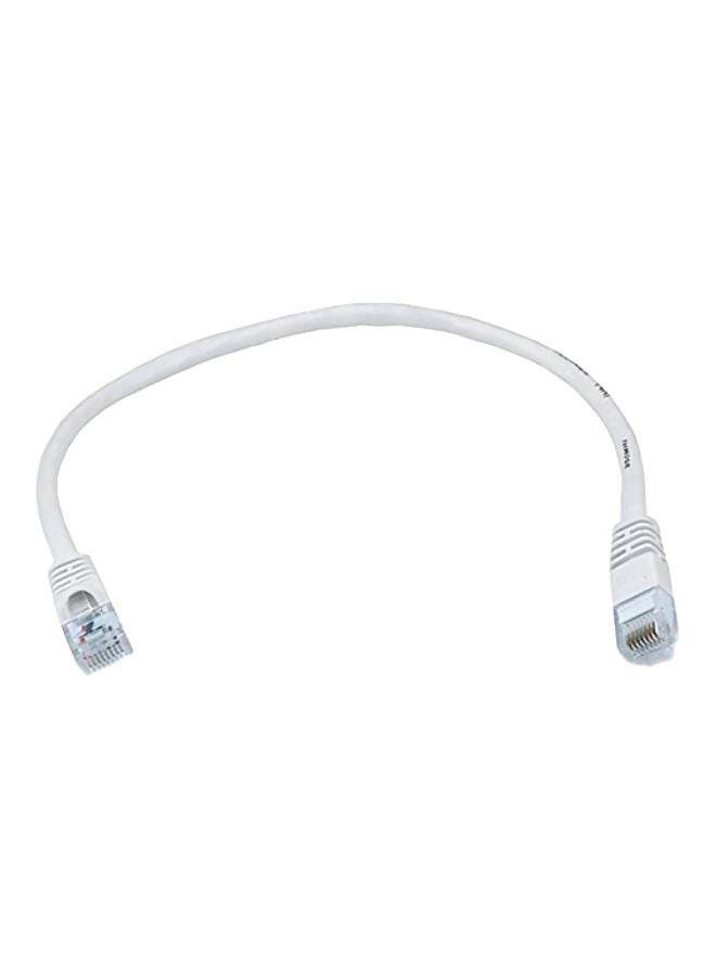 Monoprice Cat6 UTP Network Ethernet Cable White/Clear 