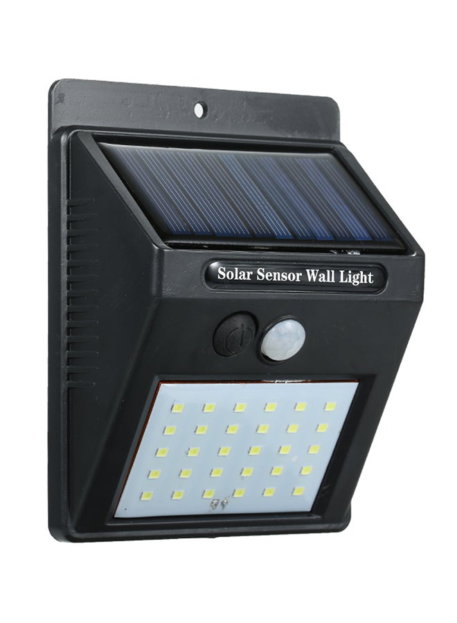 30 LED Solar Power PIR Motion Sensor Waterproof Wall Light Black 0.17kg - Image 1