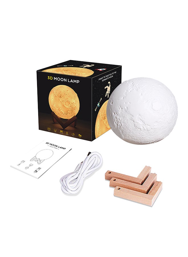 3D Printing Moon Light Lunar Night Lamp Multicolour 0.59kg - Image 1