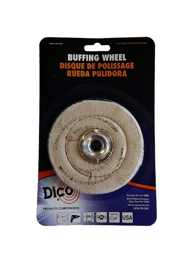 Buffing Wheel Cushion Sew Beige 5 x 0.6 x 8inch