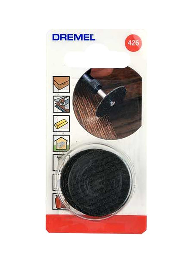 درمل عجلة قطع أسود 8سم