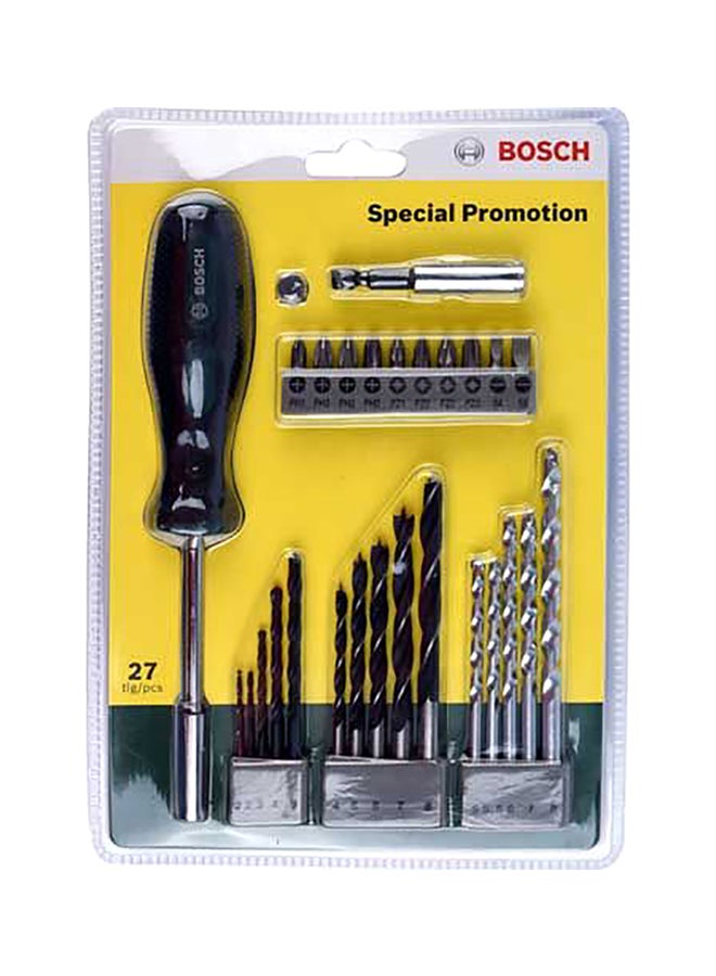 BOSCH 27-Pieces Accessories Drill Bit Set Multicolour 10cm
